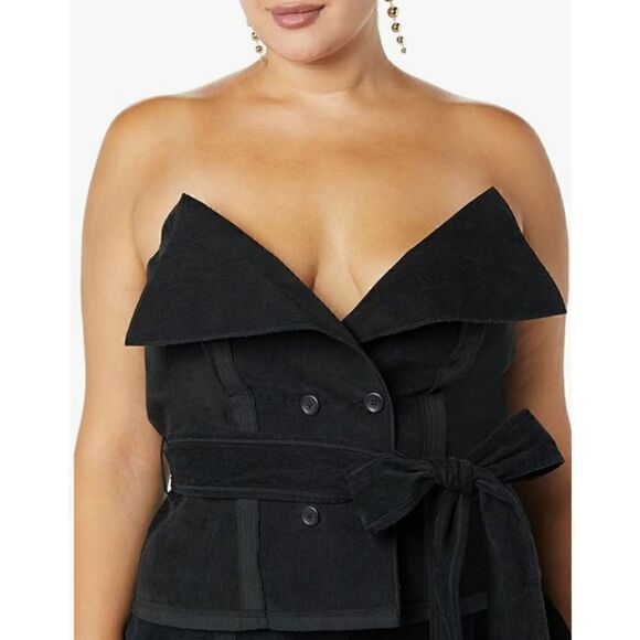 Making the Cut Womens Large Standard Deconstructed Strapless Corset Top - Picture 4 of 9